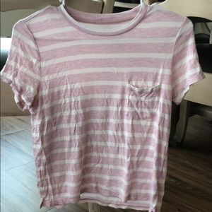 Pink Striped Tee